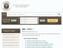 Tablet Screenshot of degreequery.com